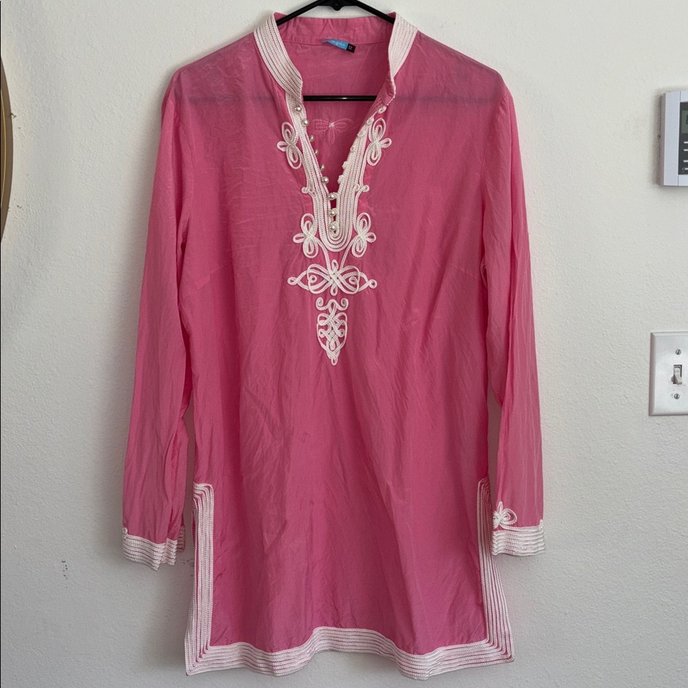 J. McLaughlin Silk and cotton Swim Cover Up. Size 12